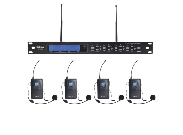 Karma Microfone Cabeça s/ Fios (4 unid) + Receptor UHF Karma Microfone Cabeça s/ Fios (4 unid) + Receptor UHF